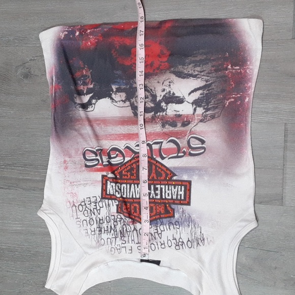 Harley Davidson Sturgis American Flag Mount Rushmore Top - Picture 11 of 11